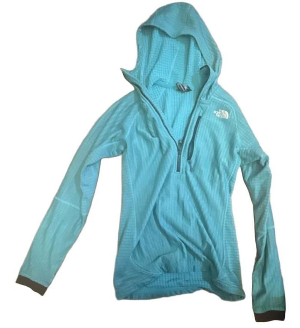 The North Face Summit L2 FuseForm Fleece Hoodie Size XS Blue Waffle